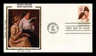 US COVER HELEN KELLER AND ANNE SULLIVAN FDC COLORANO SILK CACHET