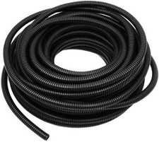 ESUPPORT 3/8 Inch 20 Feet Split Loom Wire Flexible Tubing Conduit Hose Black