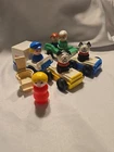 Vintage 1980 Lot Of 11 Fisher-Price Little People & Cars- Chair