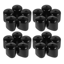  100 Pcs Round Vinyl End Cap Covers for Screw Ends Plastic Nut Caps