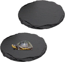 Reptilien Sonnenplattform 15cm Naturstein Futternapf Ruheplatz für Schildkröten,