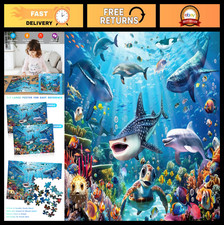Underwater World Ocean Puzzles for Kids 100 Pieces - Educational Fun for Ages 6-