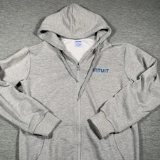 Intuit Hoodie Mens Small Full Zip Sweatshirt Tech Pullover Embroidered