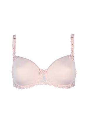Simone Perele Andora 3D Demi Underwire Bra Blush Size 32DDDD EU 70G NWOT 131343