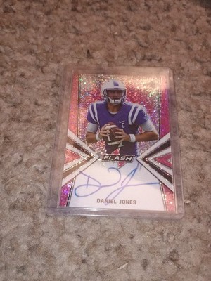 2019 LEAF FLASH  DANIEL JONES  #8/15 ROOKIE AUTO NFL CARD 