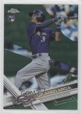2017 Topps Chrome Green Refractor 90/99 Orlando Arcia (Batting) #73 09gu
