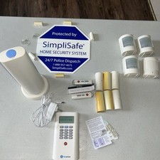 SimpliSafe Wireless 1st Generation Home Security Alarm System Bundle /Video/READ