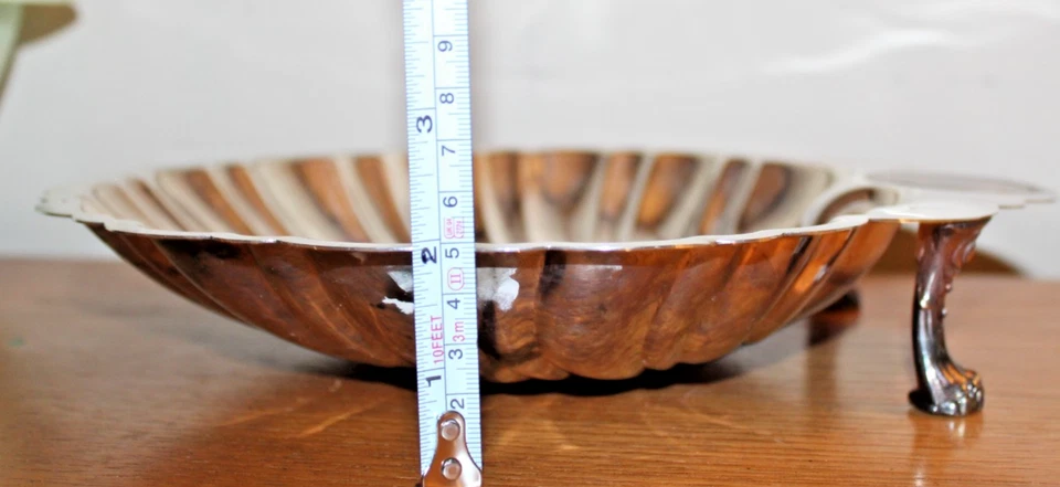 Vintage Federal Silver Co Clam Shell Serving Bowl Dish - Image 2 of 4
