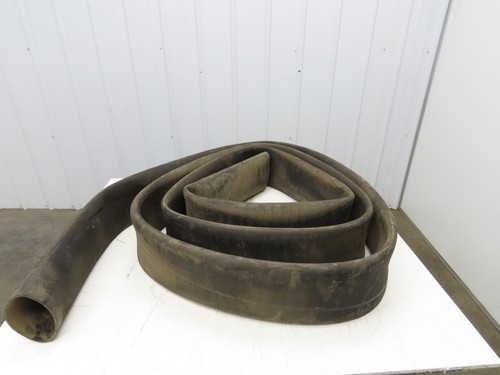 5" Water Discharge Hose Layflat EPDM 4-Ply Black Rubber 200psi 24'