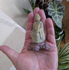Carved Stone Oriental Figure/ Ornament, Real Hand Carved Soapstone Chinese
