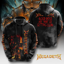 Megadeth Blood Bath My Way Of Getting Clean 3D Hoodie