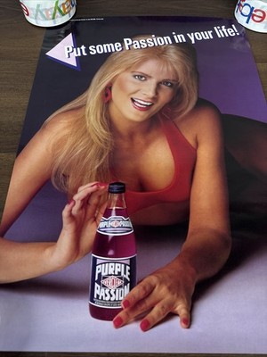 Everclear Purple Passion Swimsuit Girl 22 x 15  Poster