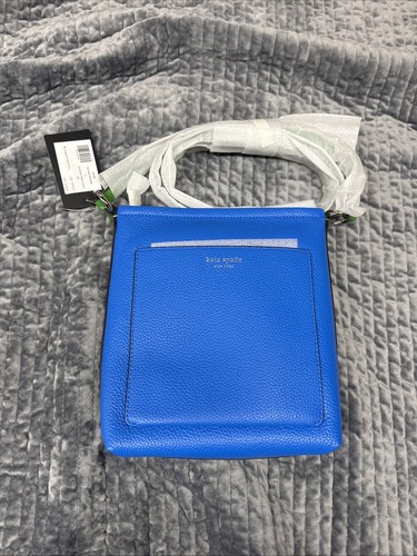 Swingpack Kate Spade Ava colorblocked blu verde pelle ciottolata KH164 nuovo con etichette - Foto 2 di 5