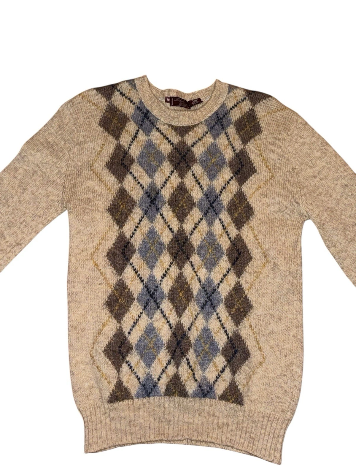 Vintage Cambridge Classics Wool Sweater M Argyle Grandpa Old Money Quiet Luxury
Opens in a new windo