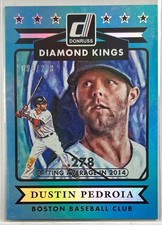 2015 Donruss #4 Dustin Pedroia Stat Line Season SN098/278 Boston Red Sox