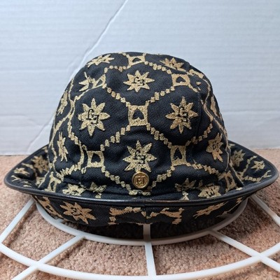 Vintage Eric Javits New York Monogram Women's Water Repellent Bucket Hat Cap