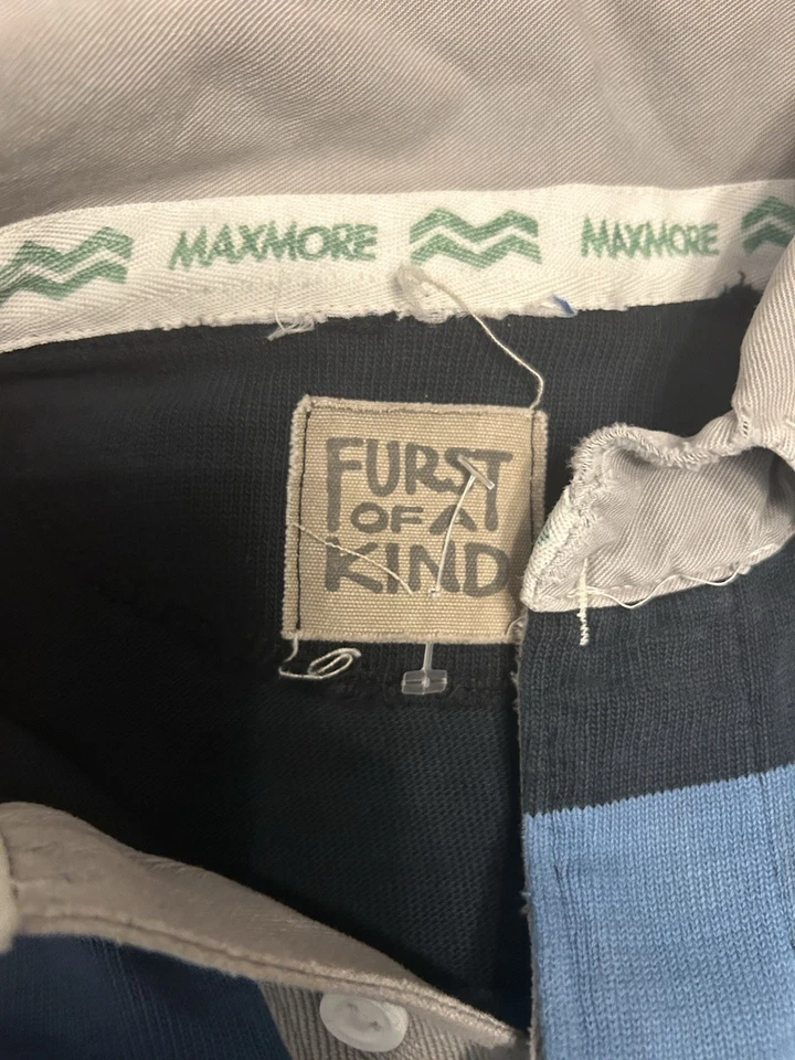 Furst в своем роде в полоску регби состаренная рубашка один размер - Изображение 4 из 4