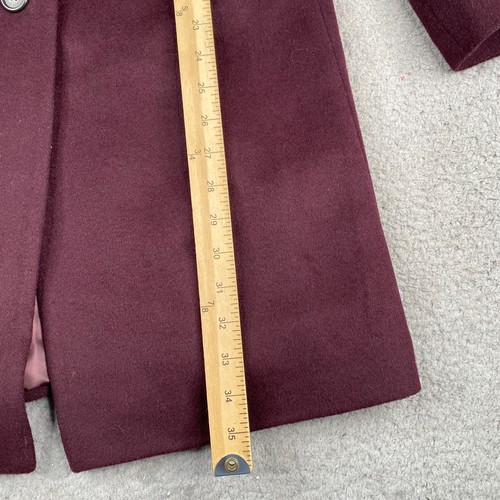 Lauren Ralph Lauren Reefer Pea Mantel Damen Größe 6 Rot Wolle Knopfleiste - Bild 15 von 16