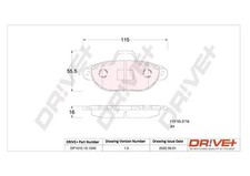 Bremsbeläge DP1010.10.1249 Dr!ve+ für FORD KA