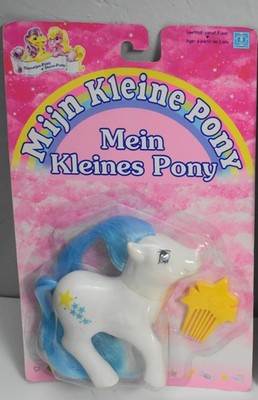 My Little Pony DUTCH Star Pony White Blue Vintage 80's 90's G1 MOC