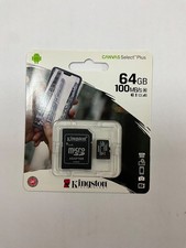 Kingston oem Canvas Select Plus 64GB microSD Card  Up to 100MB/s