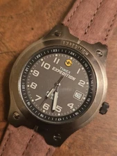 Men’s Timex Expedition Indiglo Watch w/ Brown Leather Band.