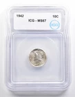 1942 Mercury Dime MS67 ICG a4029