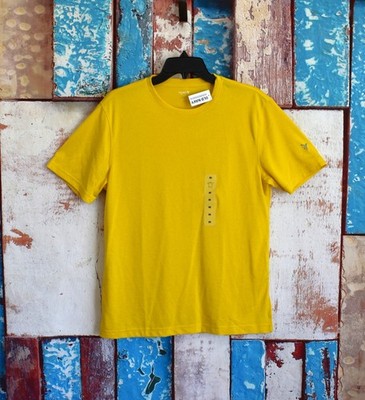 Men's Old Navy Go-Dry Cool Odor-Control Printed Core T-Shirt MEDIUM Yellow NEW