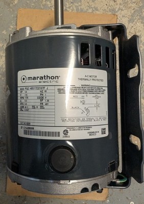 MARATHON PQC 48617D2107F J AC Motor, 1/4 HP, PH 1, 1725 RPM