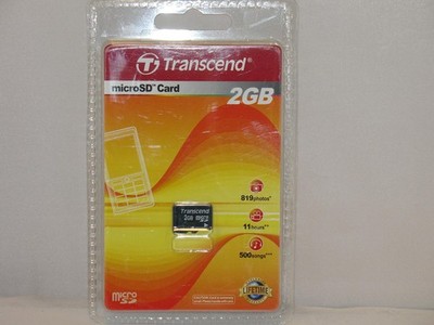 Transcend 2 GB microSD Flash Memory Card (without SD Adapter) (TS2GUSDC)