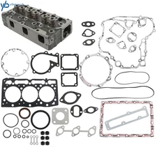 For Kubota D1105 One Set Engine Complete Cylinder Head & Full Gasket Kit