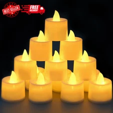 25 Pack LED Tea Lights, Last 8H+, No Timer No Flickering, for Decor SHIPS FREE