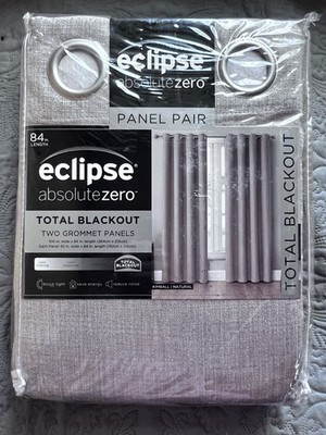 Eclipse absolutezero Total Blackout Panel Pair  104 in Width x 84 Length each