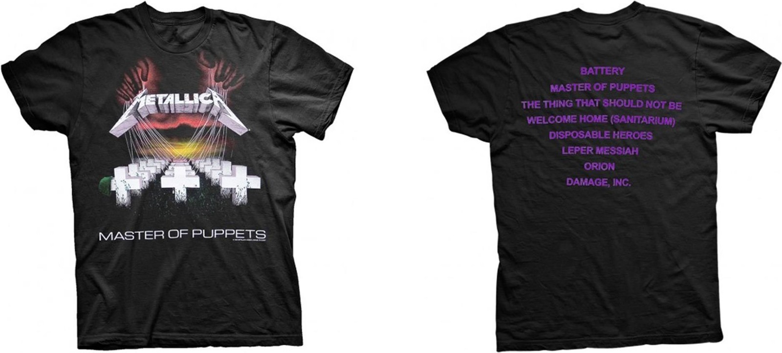 Abbigliamento Metallica: Rock Off - Master Of Puppets (T-Shirt Unisex Tg. L)