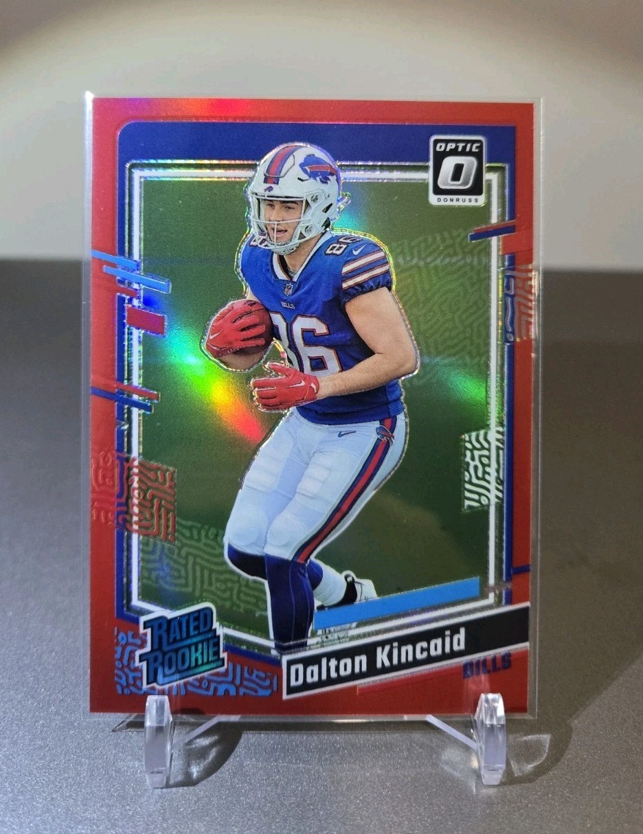 2023 Panini Donruss Optic Dalton Kincaid #211 Red Prizm /99 Bills Color Match
