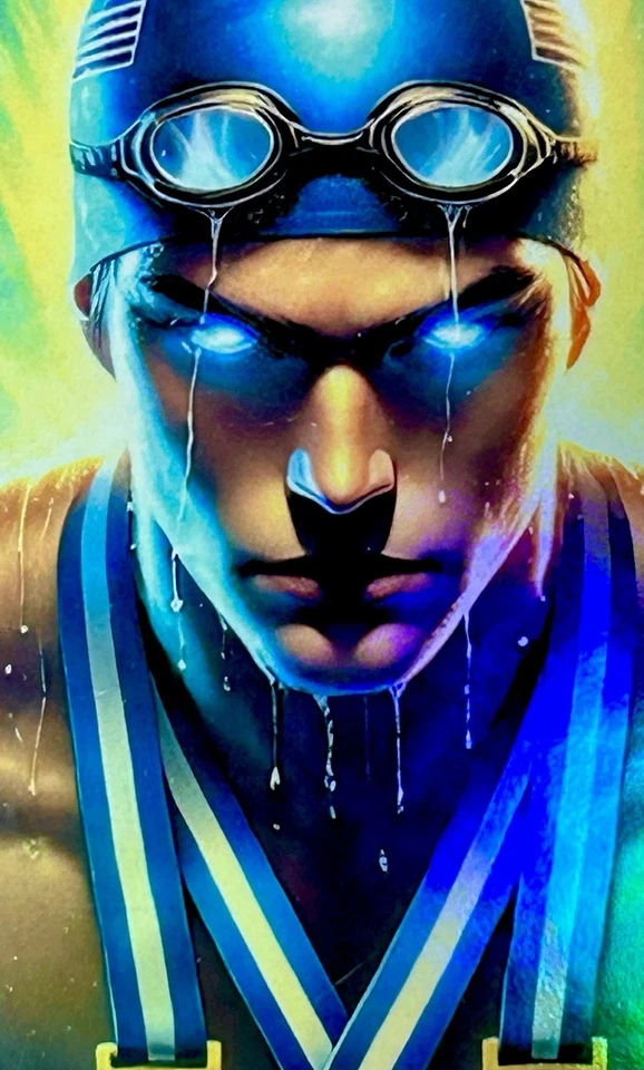 MICHAEL PHELPS Anime Deporte Manga Swag Juegos Olímpicos de EE. UU. - Coleccionistas XT Low Pop SSP Foto 2 de 4