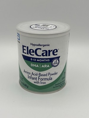 EleCare Hypoallergenic Baby Formula 0-12 Months 1 14.1oz Can Exp 7/2026
