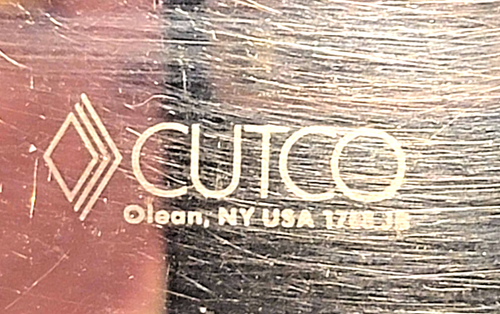 Cutco Spreader 1768 JB Made In USA Olean New York White Pearl Handle Serrated - Picture 3 of 4