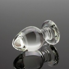 Thick Glass Anal Stretcher Butt Plug Dildo Anal Sex Toys for Men Women Couples