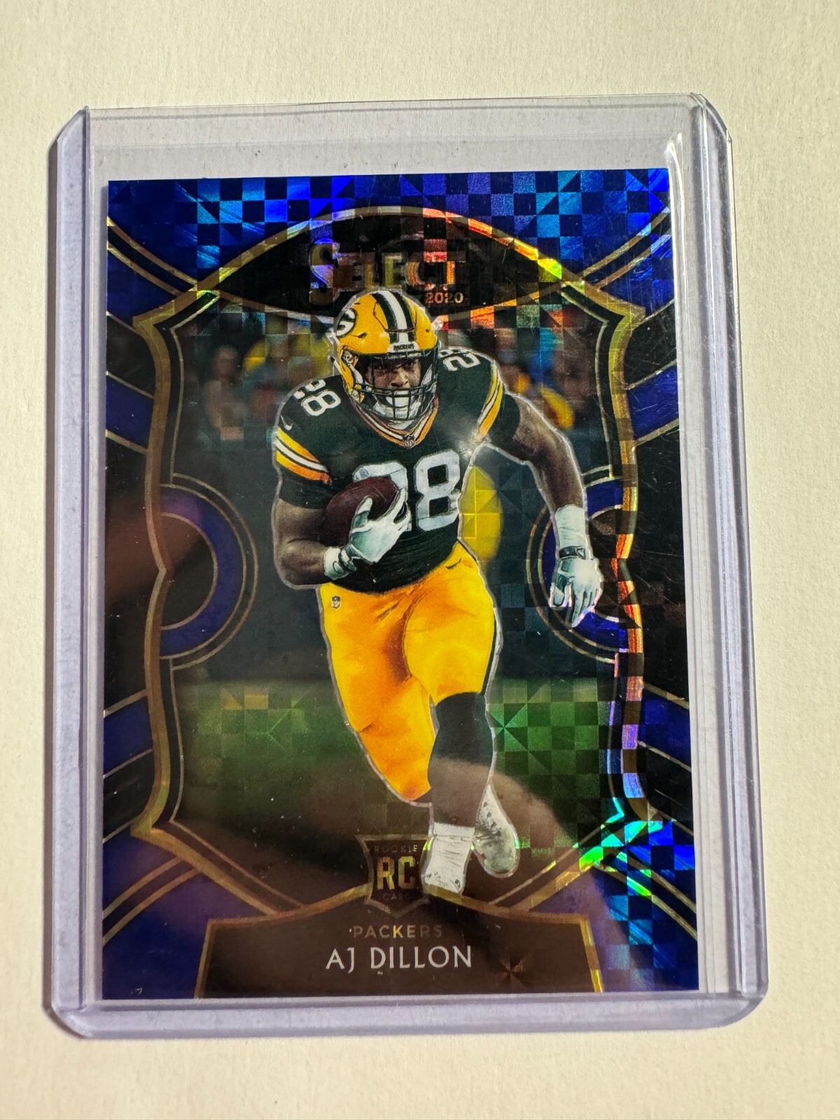 K137,584 - 2020 Select Prizm Blue #65 A.J. Dillon #/175