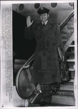 1952 Wire Photo Capt. John J. Swift forced down in Hungary arrives at Washingto