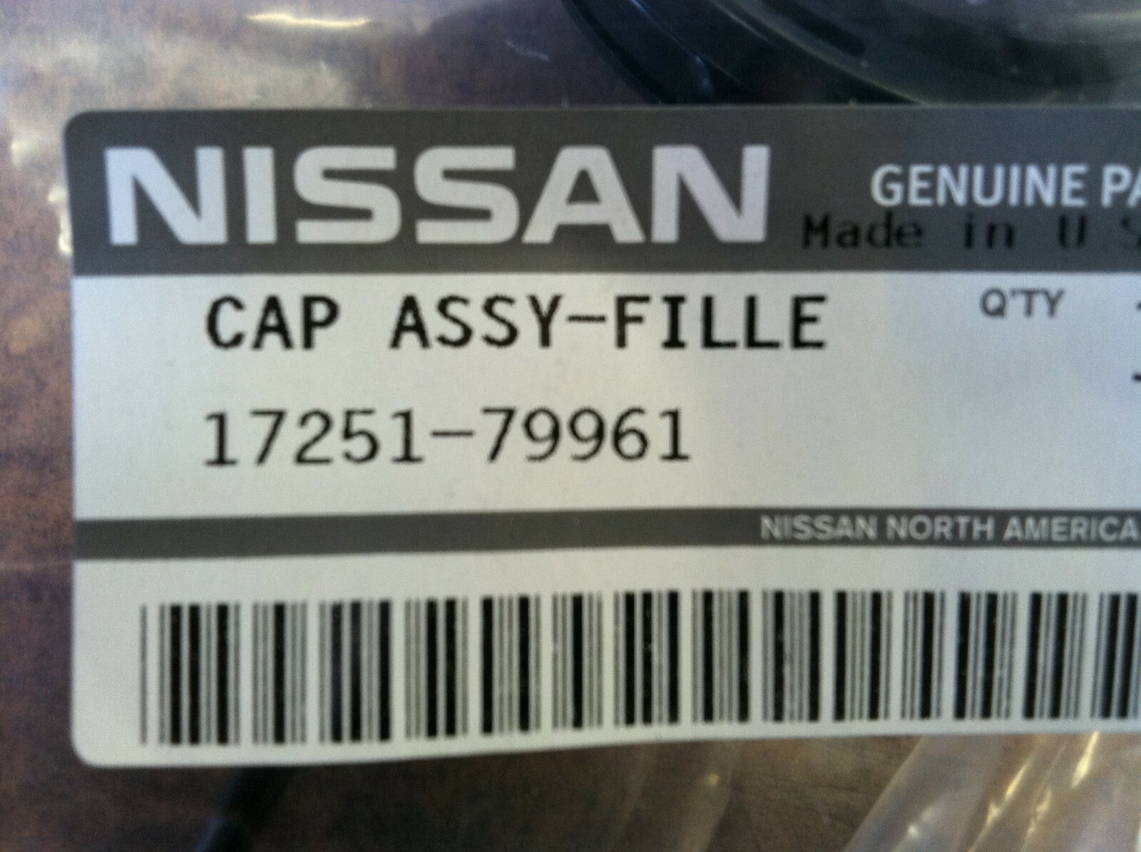 NEW OEM NISSAN FUEL / GAS CAP FITS MANY MODELS PLEASE EMAIL TO VERIFY