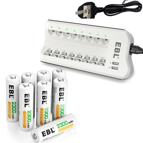 EBL AAA AA NIMH Rechargeable Batteries 1100mAh 2800mAh 1.2V / 8 Slot Charger lot - Picture 47 of 56