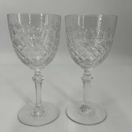 PV08878 Vintage 1970s Bayel Crystal BORDEAUX Thin Stem Water Red Wine Goblet 4pc - Picture 7 of 9