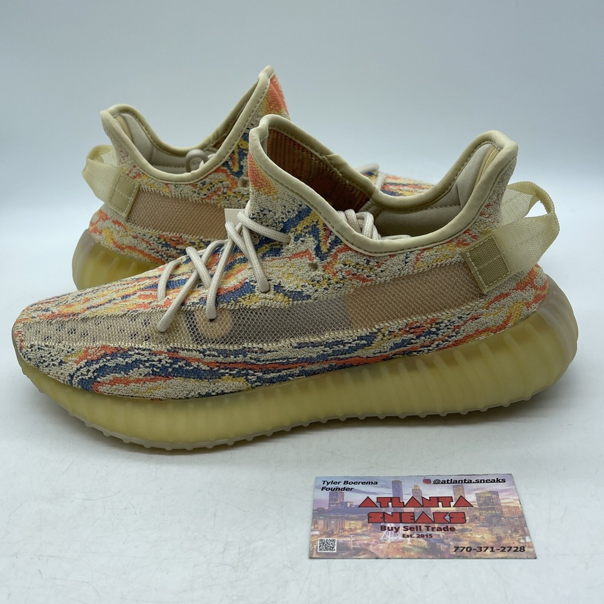 Size 10 - adidas Yeezy Boost 350 V2 Low MX Oat Orange Blue Yellow