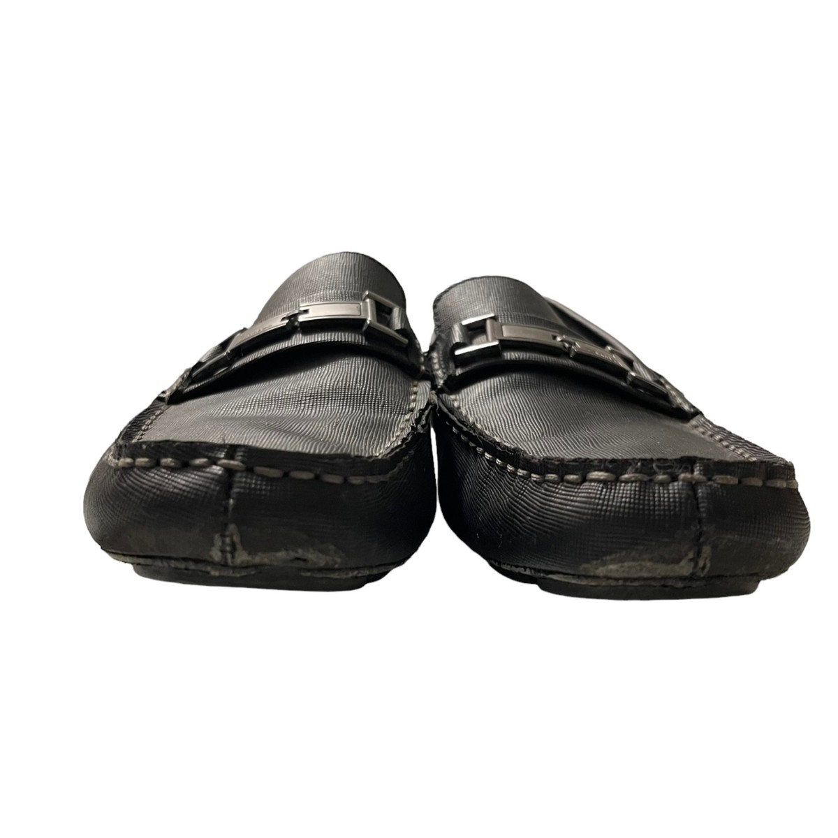 Calvin Klein Mens Black Magnus Logo Metal Bit Driving Loafer Shoes Size 10 Calvin Klein Mens Black Magnus Logo Metal Bit Driving Loafer  main image 4