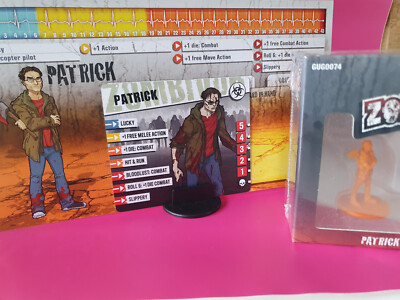 Zombicide 2nd Edition - Survivor PATRICK - Kickstarter Excl. inkl. Card 1st Ed