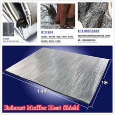 Car Engine Bonnet Acoustic Insulation Deadening Heat Shield Floor Mat 5mm 1X1.4M