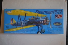 Guillow's 803 Stearman PT-17 Balsa flying/display model kit, 1/16 scale, sealed