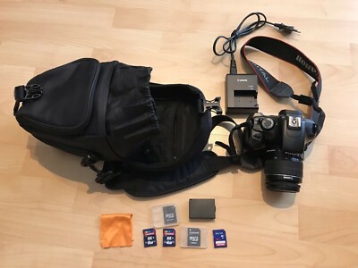 Canon EOS 1100D / Rebel T3 12.2 MP SLR-Digitalkamera - Schwarz (Kit mit EF-S...